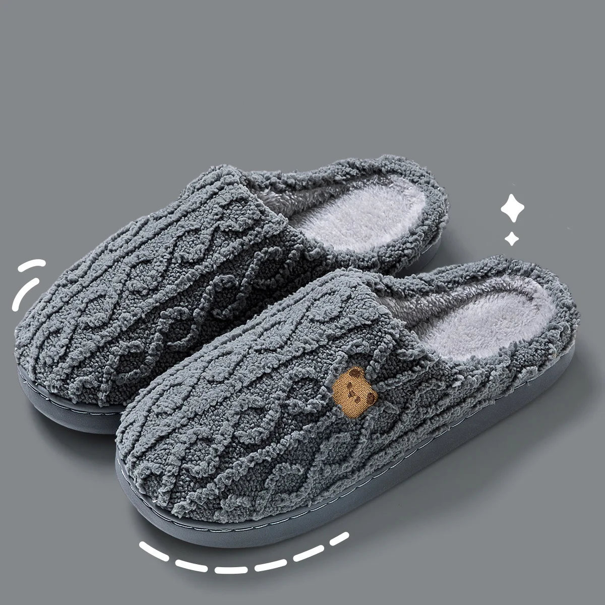 KNIT SLIPPERS