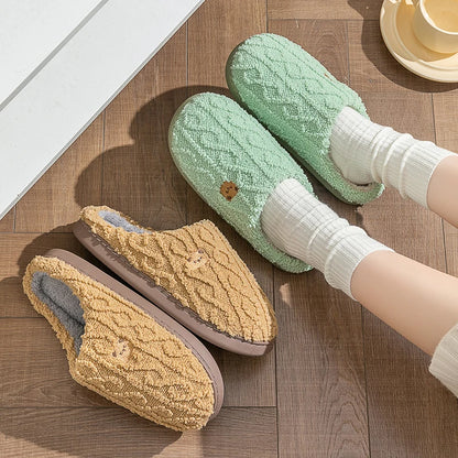 KNIT SLIPPERS